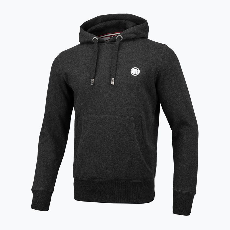 Vyriškas megztinis su gobtuvu Pitbull West Coast Small Logo 21 charcoal melange