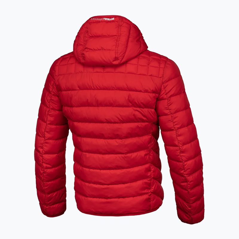 Vyriška žieminė striukė Pitbull West Coast Padded Hooded Seacoast raudona 4