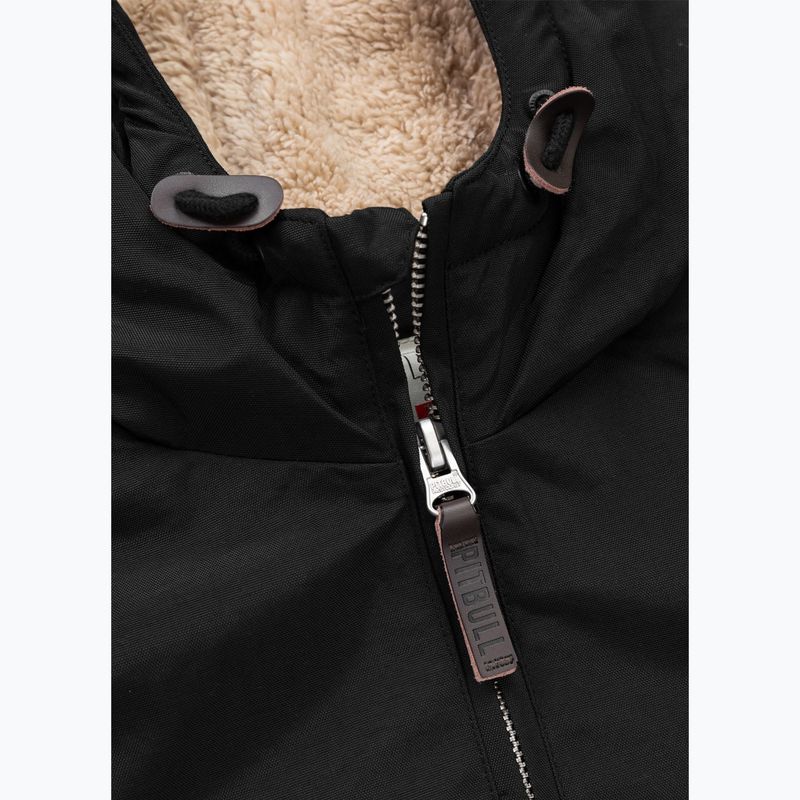 Vyriška žieminė striukė Pitbull Sherpa Hooded black 8