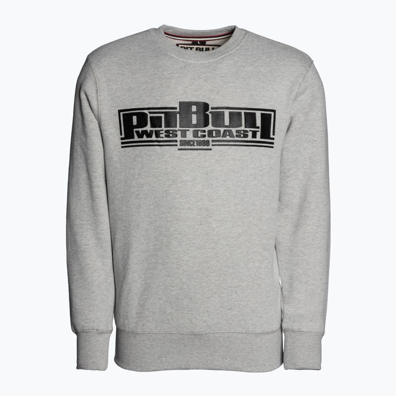 Vyriški Pitbull West Coast Crewneck Classic Boxing 21 pilkos/melsvos spalvos džemperis
