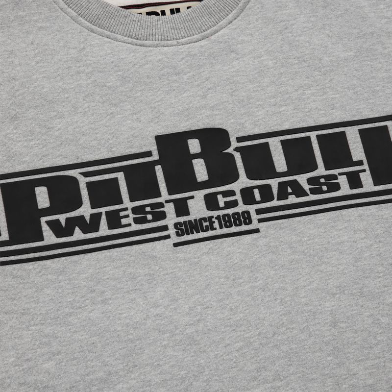 Vyriški Pitbull West Coast Crewneck Classic Boxing 21 pilkos/melsvos spalvos džemperis 6