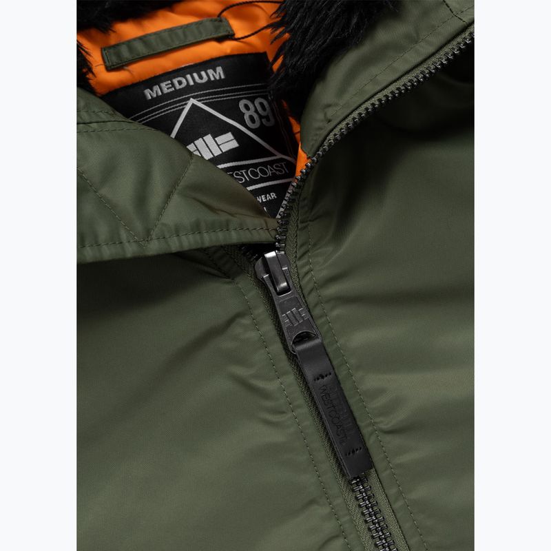 Vyriška striukė Pitbull Sherpa Hooded Bomber olive 7