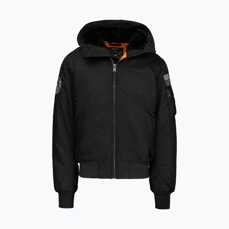 Vyriška striukė Pitbull Sherpa Hooded Bomber black 7