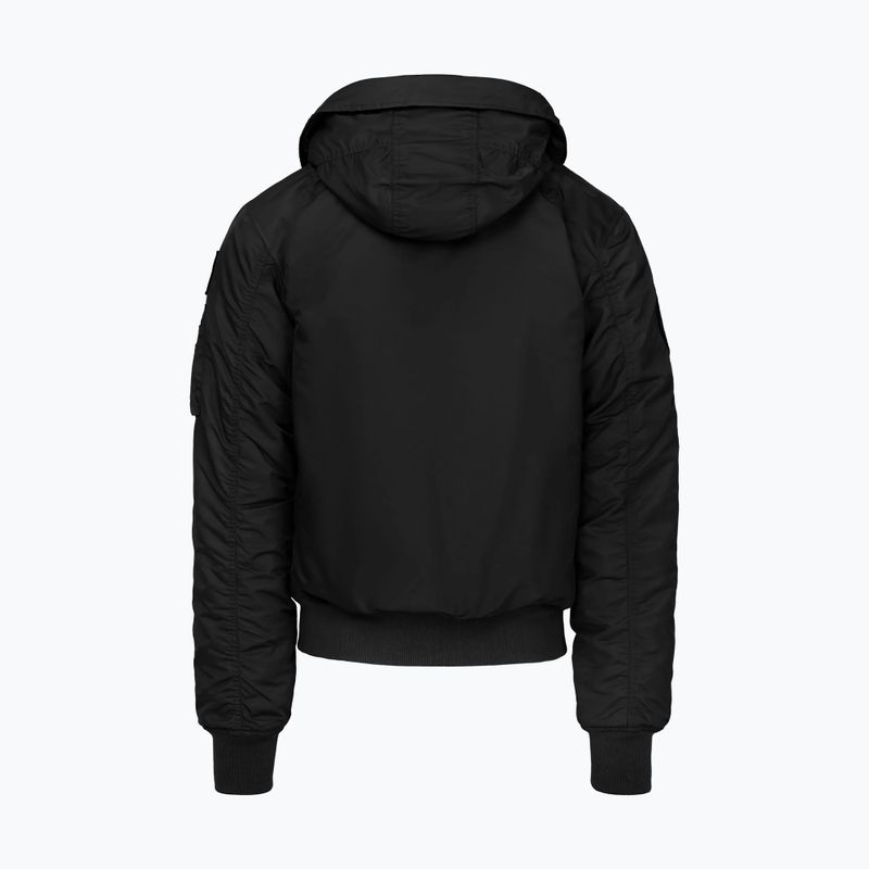 Vyriška striukė Pitbull Sherpa Hooded Bomber black 8
