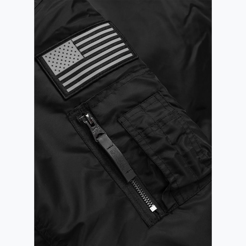 Vyriška striukė Pitbull Sherpa Hooded Bomber black 11