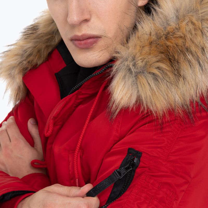 Vyriška žieminė striukė Pitbull West Coast Fur Parka Alder red 8