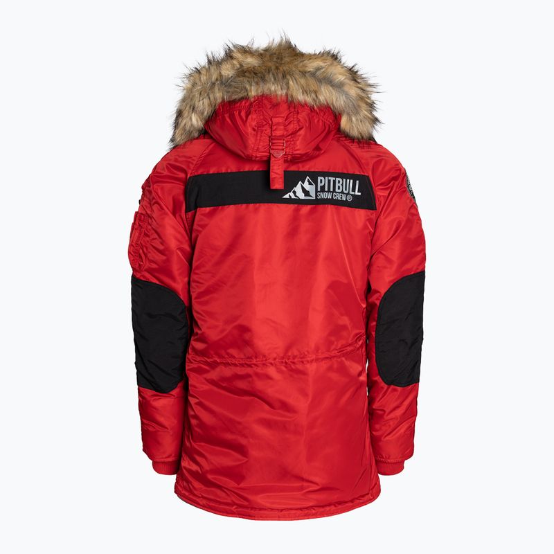 Vyriška žieminė striukė Pitbull West Coast Fur Parka Alder red 11