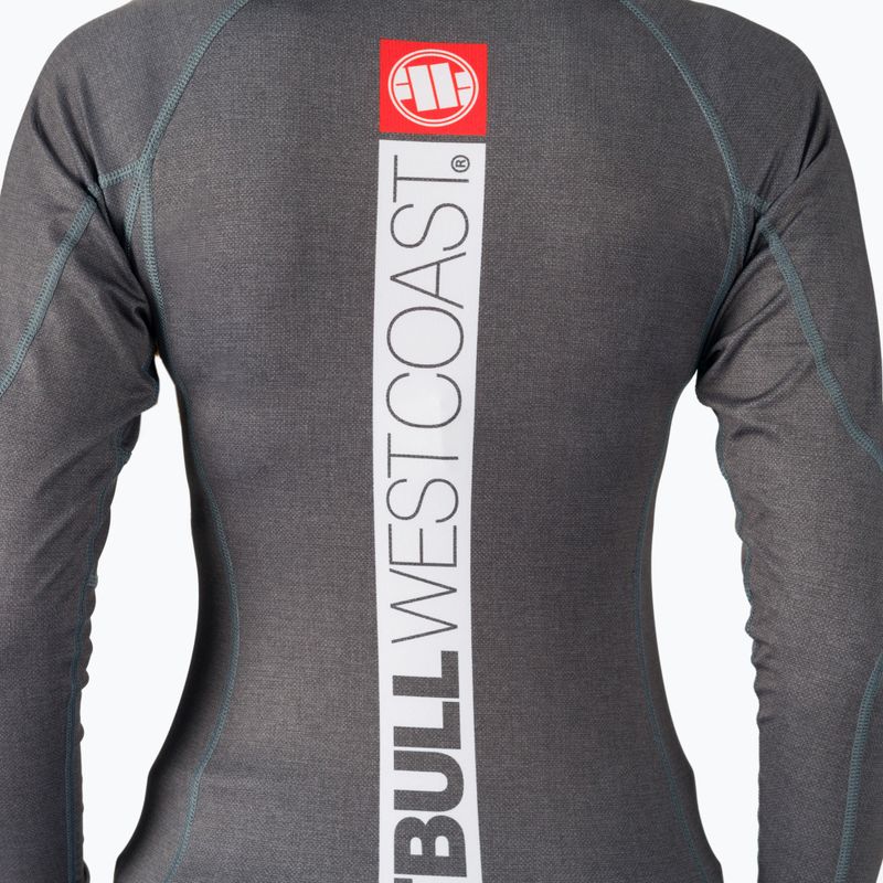 Pitbull West Coast moteriškas marškinėliai Rash L-S Hilltop grey/melange rashguard su ilgomis rankovėmis 5