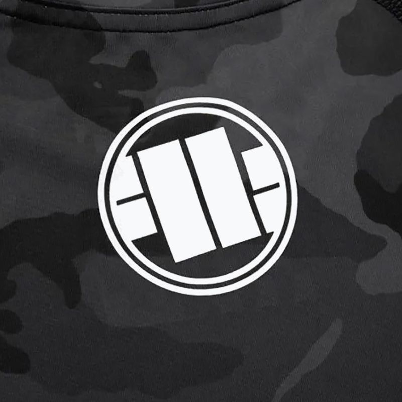 Pitbull West Coast moteriškas marškinėlis Rash T-S All black camo rashguard 5