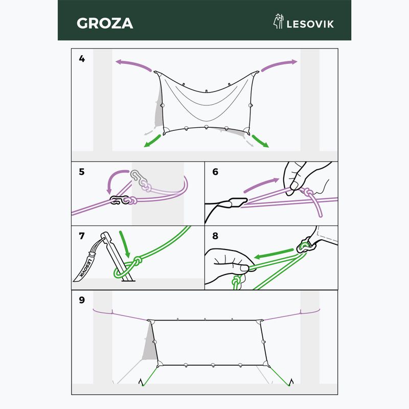 Brezentas Lesovik Groza walnut brown 3