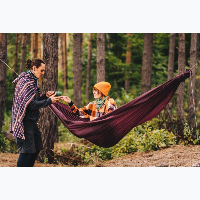 Turistinis hamakas Lesovik Duch burgundy ron 6