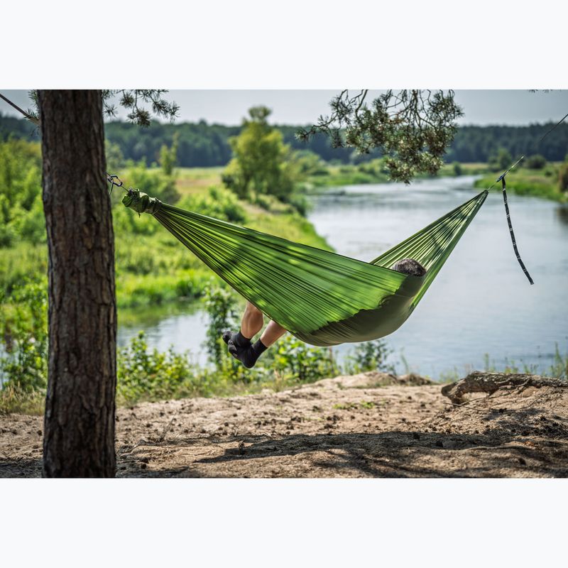 Turistinis hamakas Lesovik Bright treetop green 5