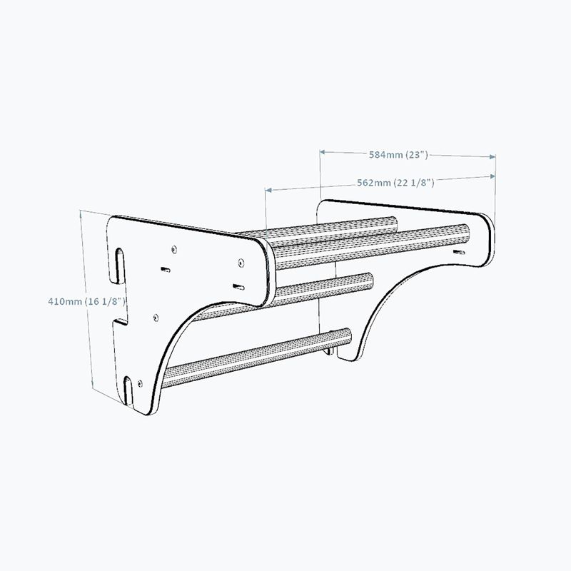 BenchK Pull Up Bar PB076 natūralaus ąžuolo BK-076 6