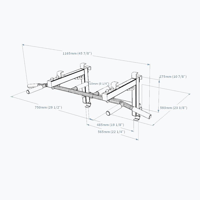 BenchK Pull Up Bar juodas PB3B 7