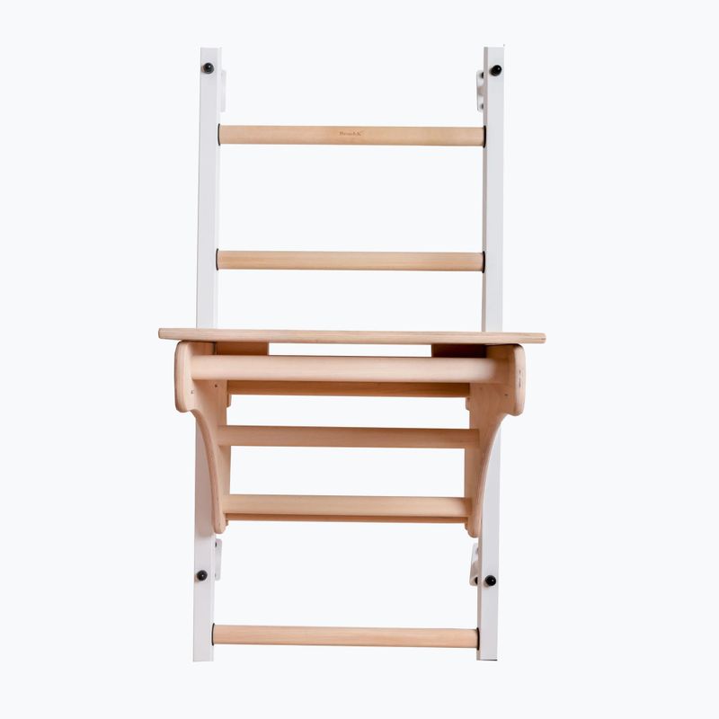 Gimnastikos kopėčios BenchK 212W+A204 white matte/oak 2