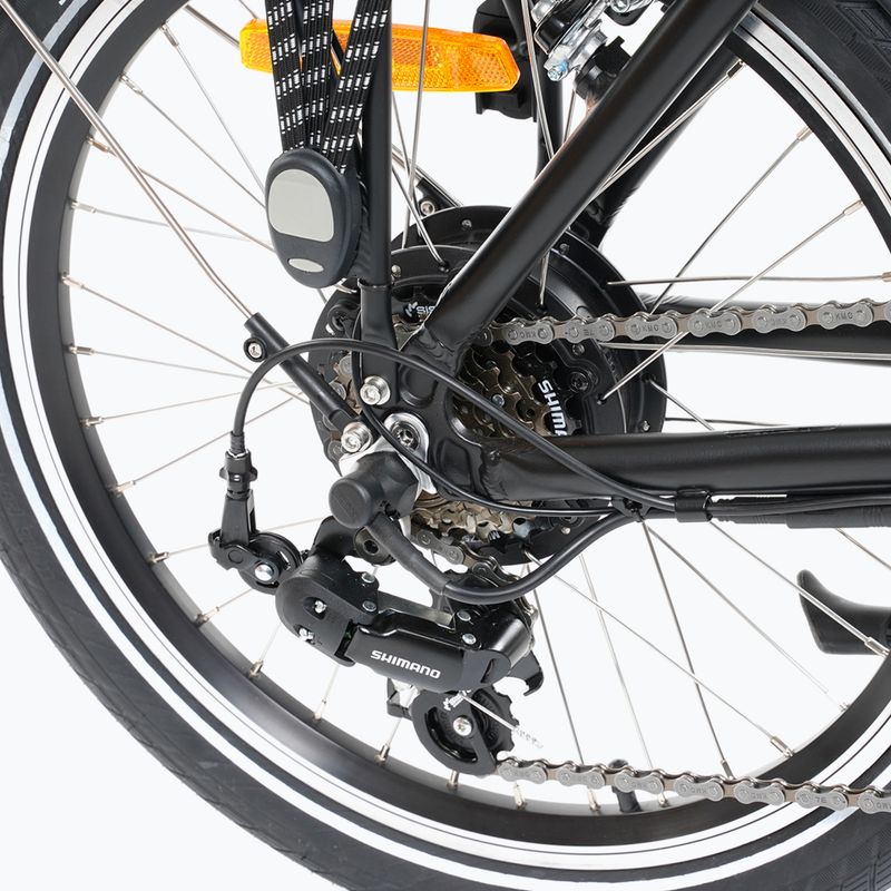 EcoBike Even Black 36V 13Ah 468Wh Greenway elektrinis dviratis juodas 1010202 7