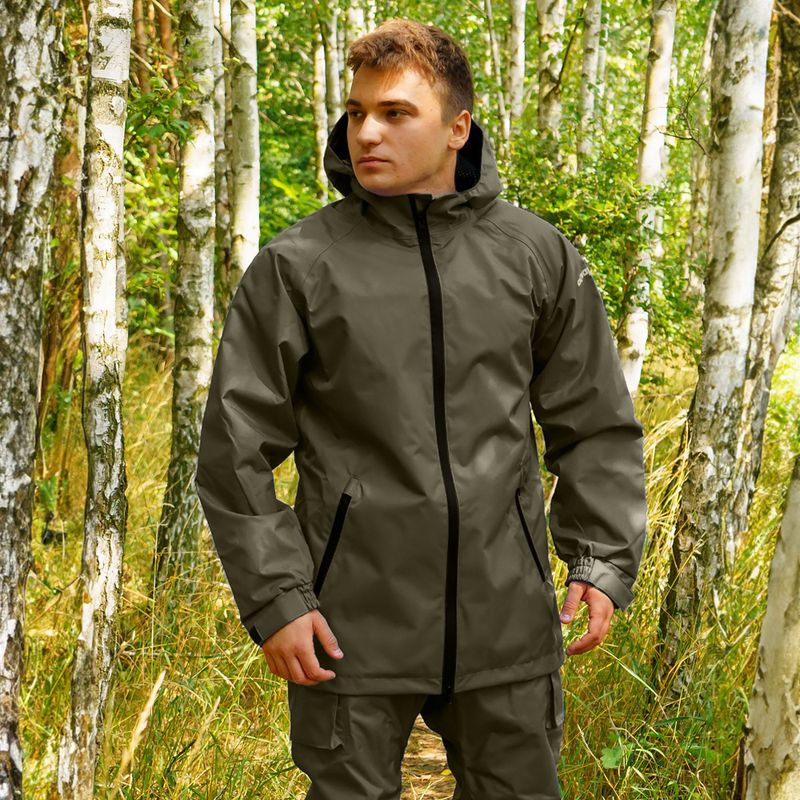 Vyriška žvejybinė striukė Pros 285 olive green 6