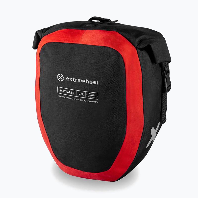 Extrawheel Wayfarer dviračių krepšiai juodi E0079 2