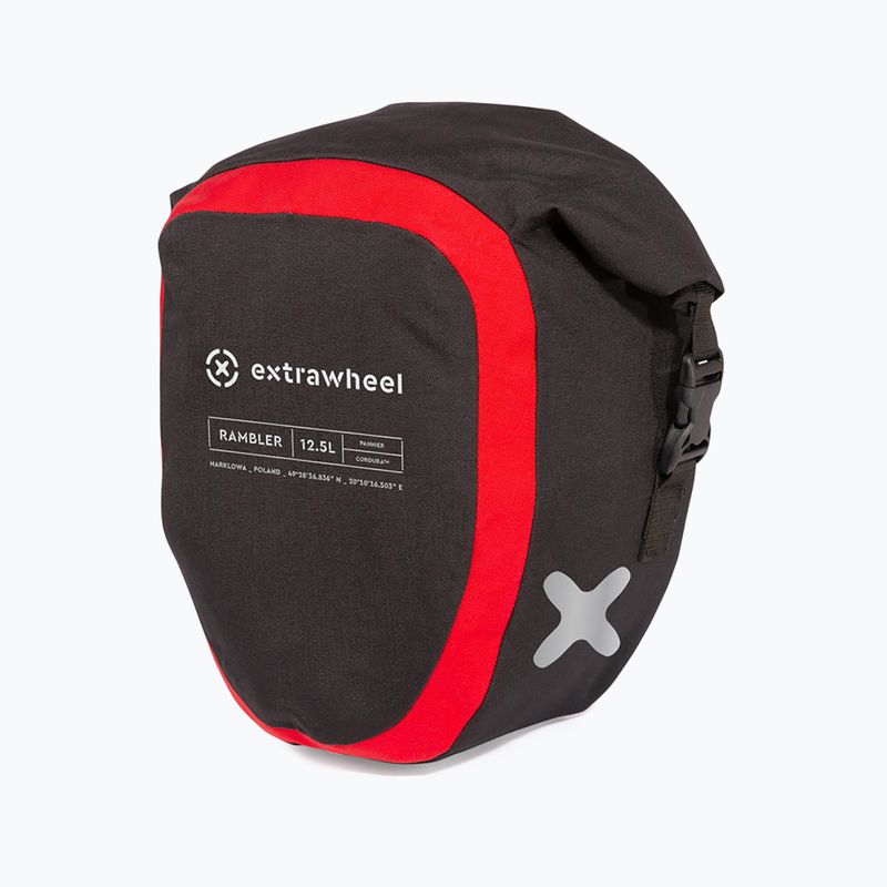 Extrawheel Rambler Premium 12.5L dviračių krepšiai 2 vnt. juodi E0047 2