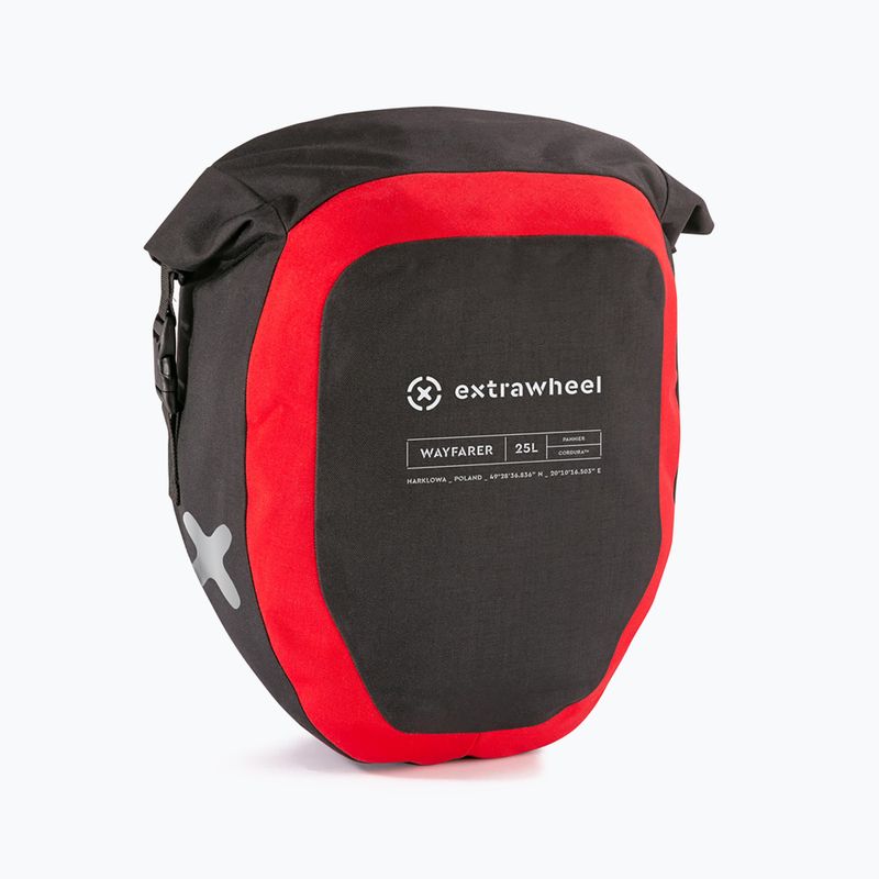 Extrawheel Wayfarer Premium 25L dviračių krepšiai 2 vnt. juodi E0048 2
