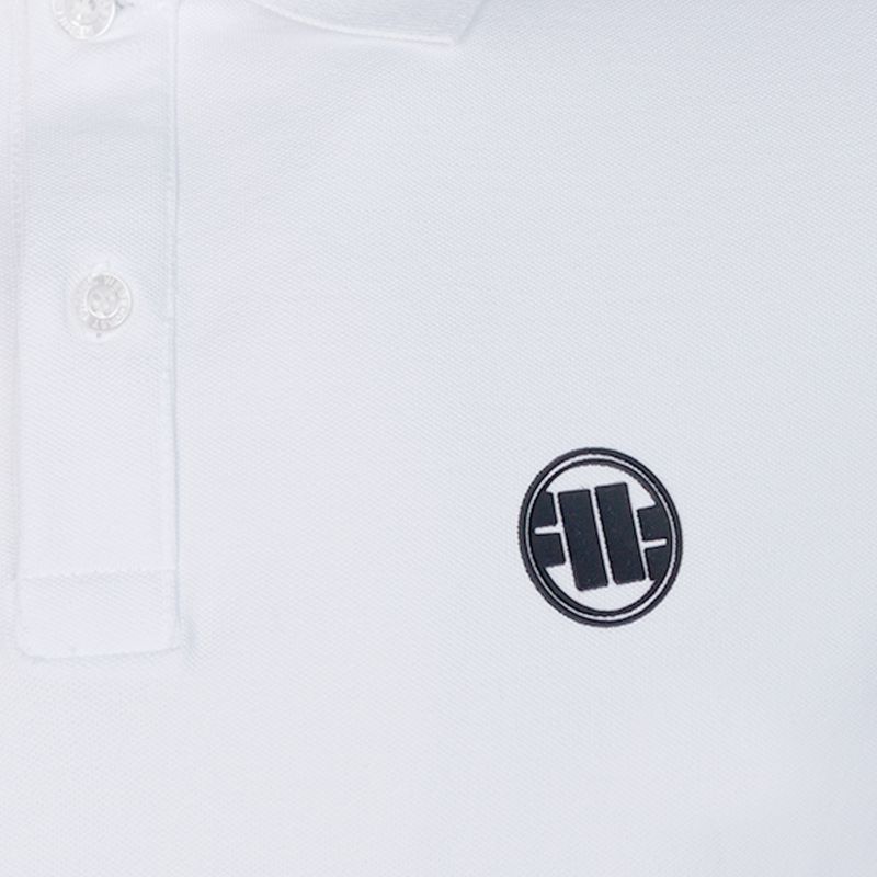 Vyriški Pitbull West Coast Polo marškinėliai Slim Logo white 3