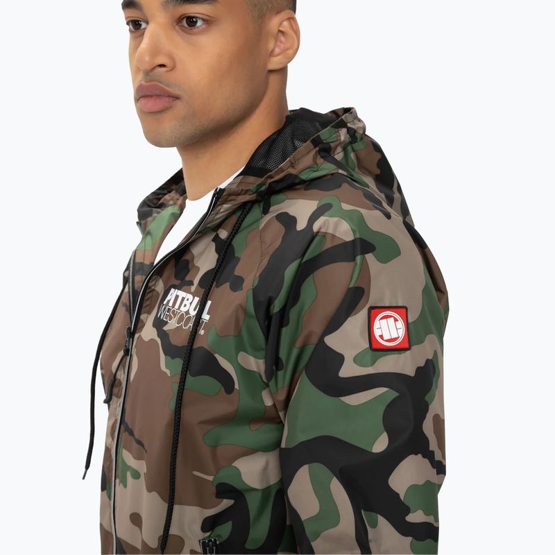 Vyriška striukė Pitbull West Coast Athletic Hooded Nylon woodland camo 3