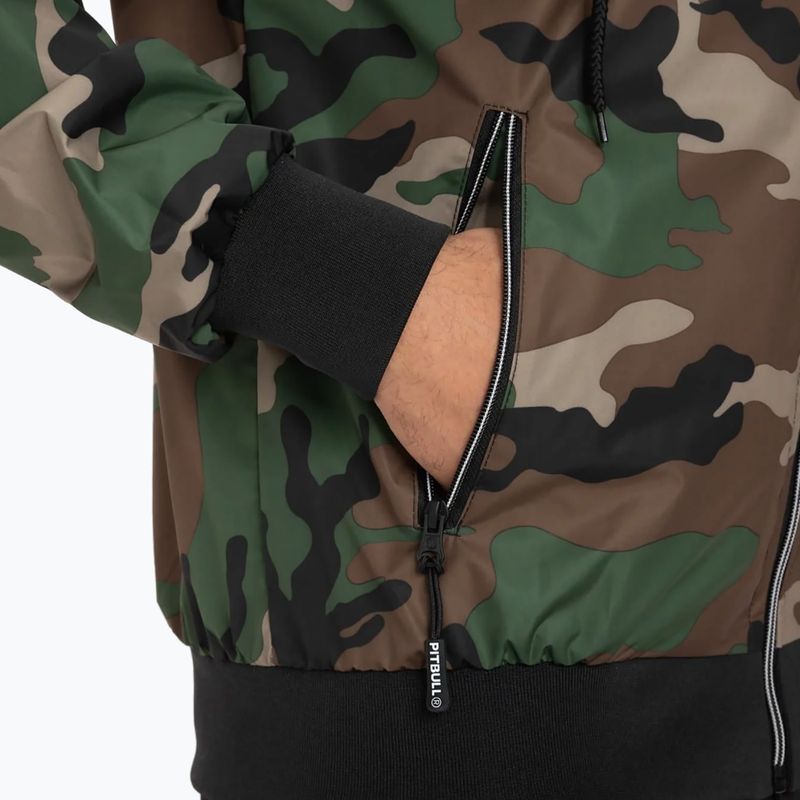 Vyriška striukė Pitbull West Coast Athletic Hooded Nylon woodland camo 4