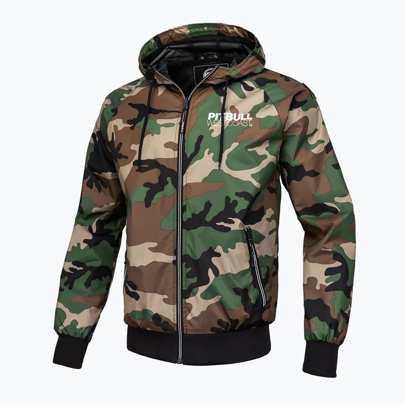 Vyriška striukė Pitbull West Coast Athletic Hooded Nylon woodland camo 7