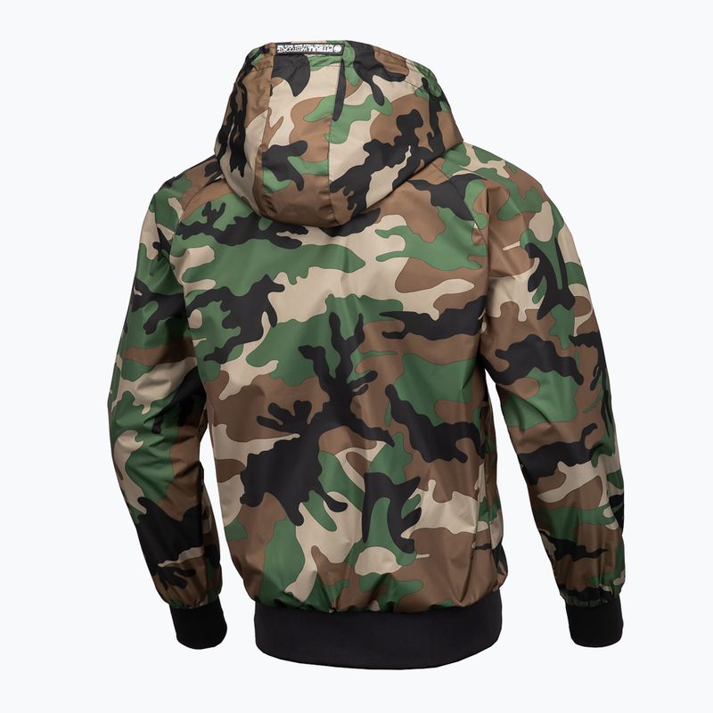 Vyriška striukė Pitbull West Coast Athletic Hooded Nylon woodland camo 8