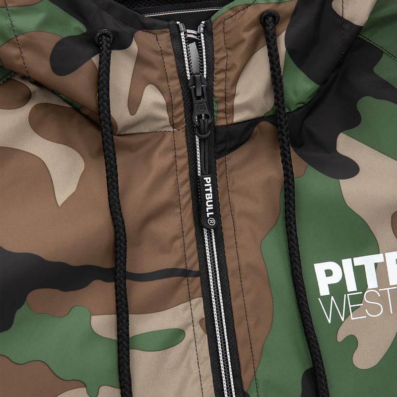 Vyriška striukė Pitbull West Coast Athletic Hooded Nylon woodland camo 9