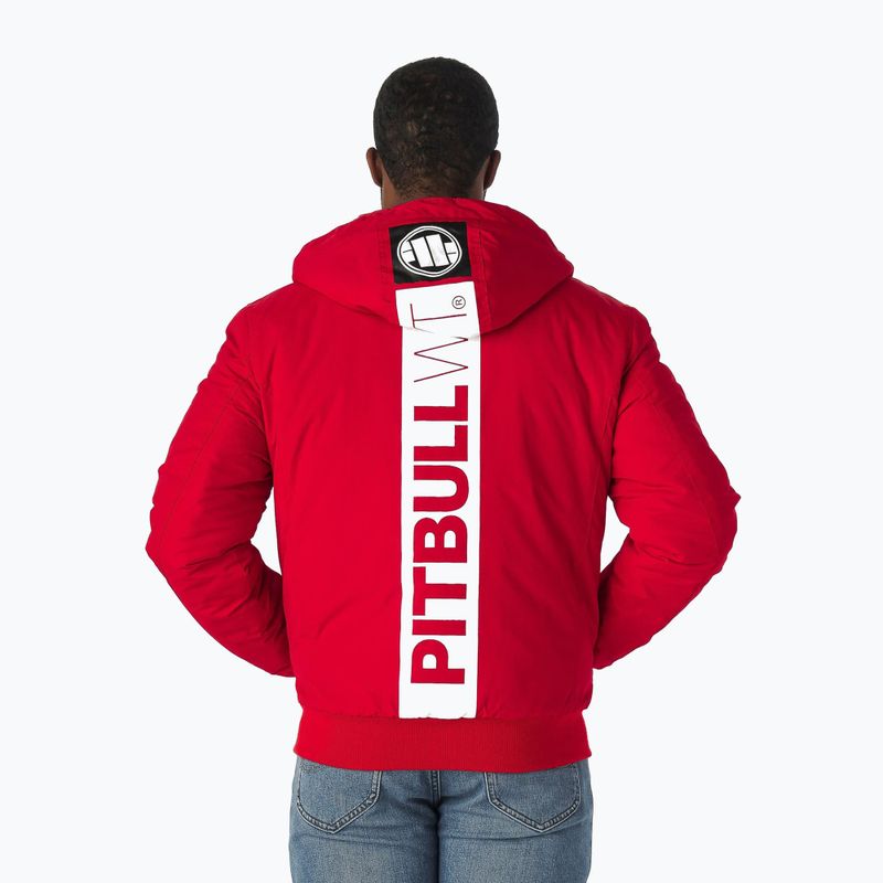 Pitbull West Coast vyriška žieminė striukė Cabrillo Hooded red 2