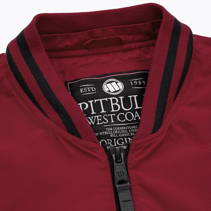 Vyriška striukė Pitbull West Coast Nimitz Hooded burgundy 12