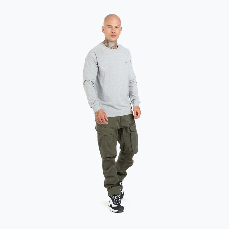 Vyriški Pitbull West Coast Small Logo Spandex 210 pilki/melanžiniai džemperiai 2