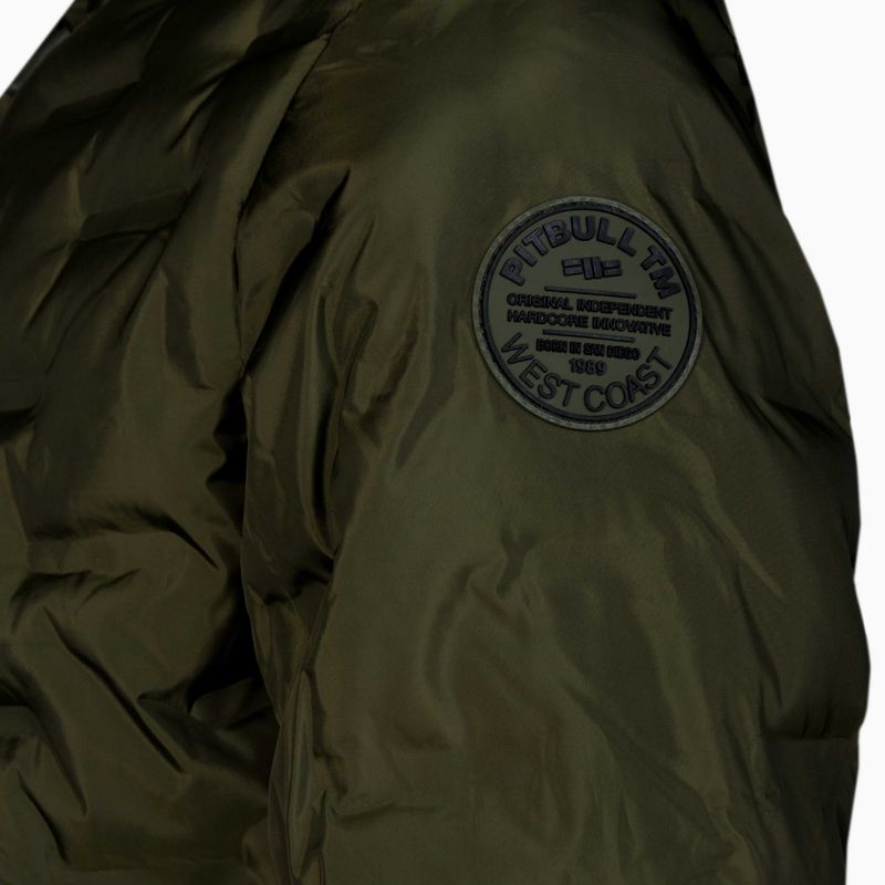 Pitbull West Coast vyriška pūkinė striukė Overton dark olive 3