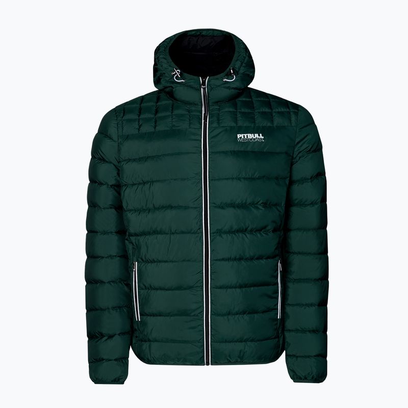 Vyriška žieminė striukė Pitbull West Coast Padded Hooded Seacoast tamsiai alyvinė