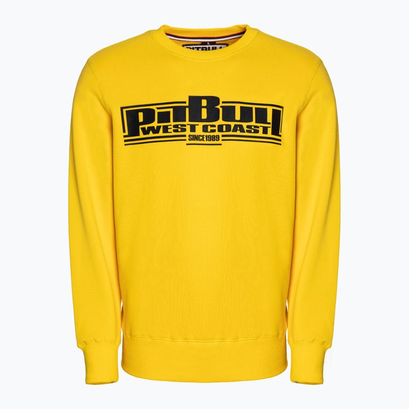 Vyriški Pitbull West Coast Crewneck Classic Boxing 21 yellow džemperiai