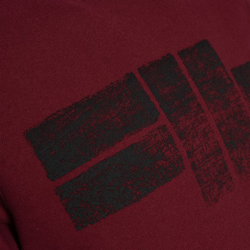 Vyriški Pitbull West Coast Crewneck Classic Logo džemperiai bordo spalvos 8