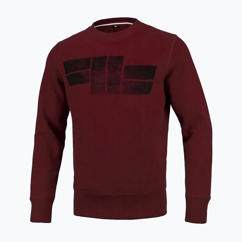 Vyriški Pitbull West Coast Crewneck Classic Logo džemperiai bordo spalvos 6