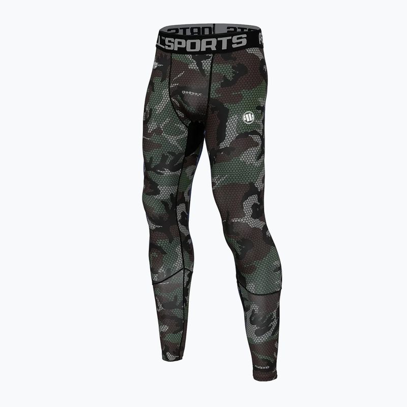 Vyriškos Pitbull West Coast Net Camo miškingos kamufliažinės tamprės