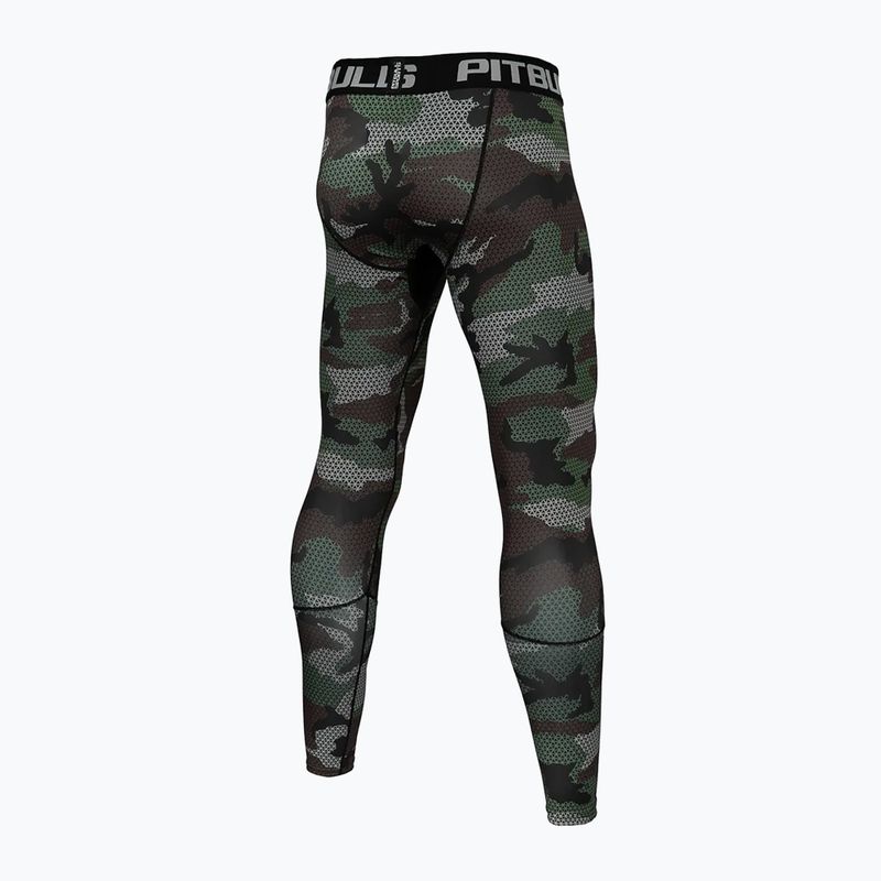 Vyriškos Pitbull West Coast Net Camo miškingos kamufliažinės tamprės 2
