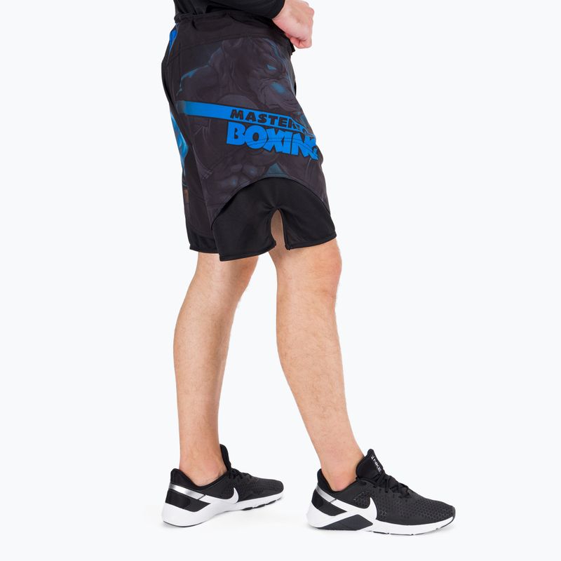 Pitbull West Coast vyriški šortai Grappling Master Of Boxing black 3