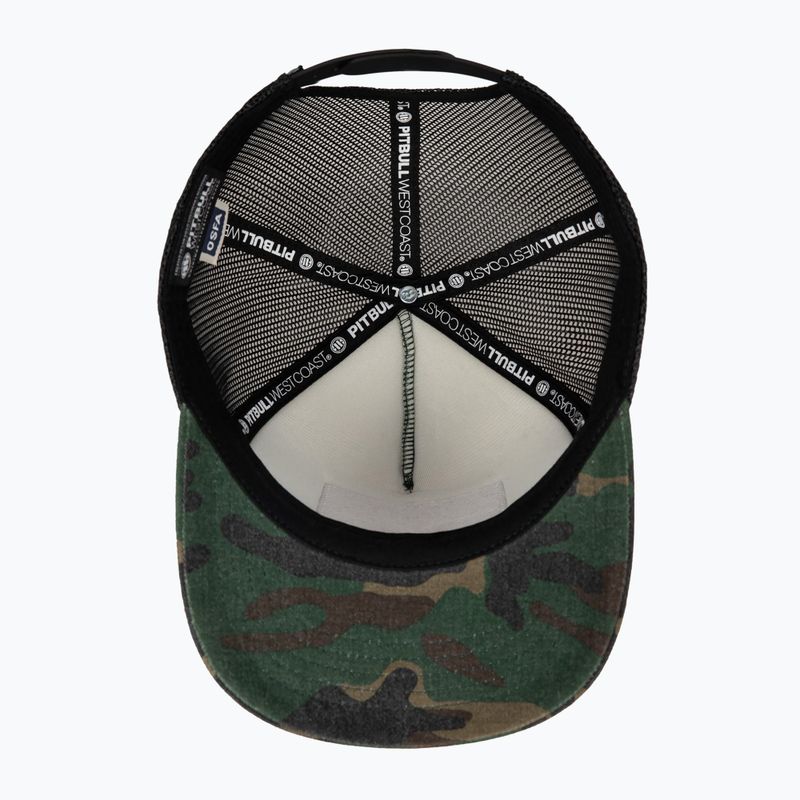 Vyriška kepuraitė su snapeliu Pitbull West Coast Mesh Snapback ,,Blood Dog" Camo Trucker wood/black 7