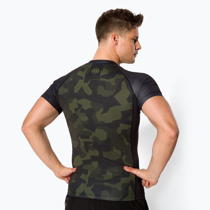 Pitbull West Coast vyriškas T-S Rash Dillard olive camo marškinėliai 3