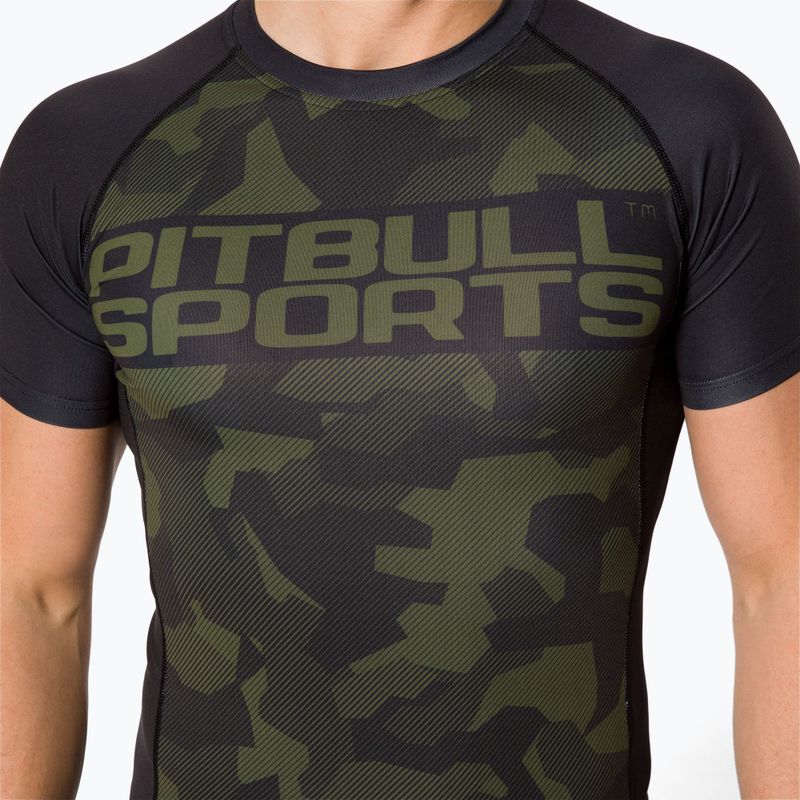 Pitbull West Coast vyriškas T-S Rash Dillard olive camo marškinėliai 4