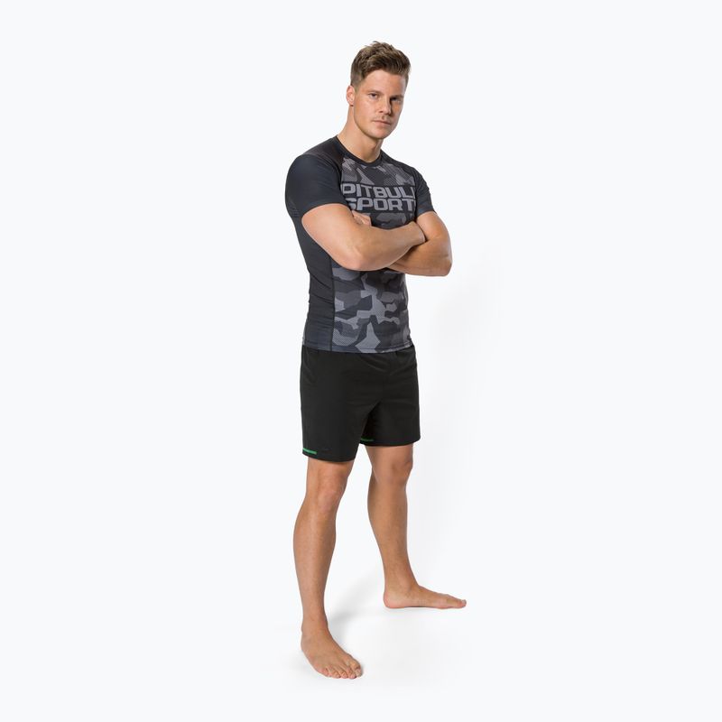 Pitbull West Coast vyriškas T-S Rash Dillard black camo marškinėliai 2