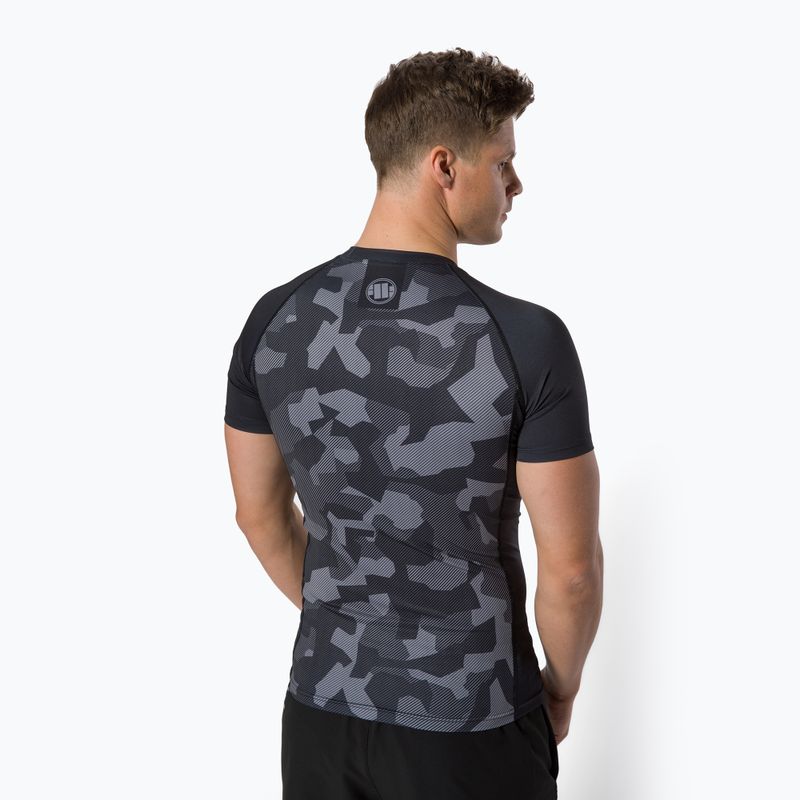 Pitbull West Coast vyriškas T-S Rash Dillard black camo marškinėliai 3