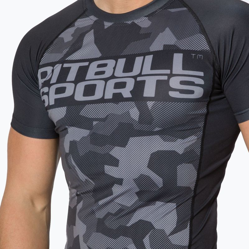 Pitbull West Coast vyriškas T-S Rash Dillard black camo marškinėliai 4