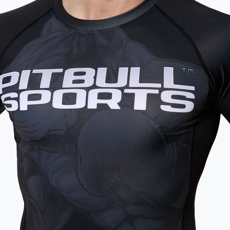 Pitbull West Coast vyriška T-S Rash Master Of Boxing liemenėlė juoda 4