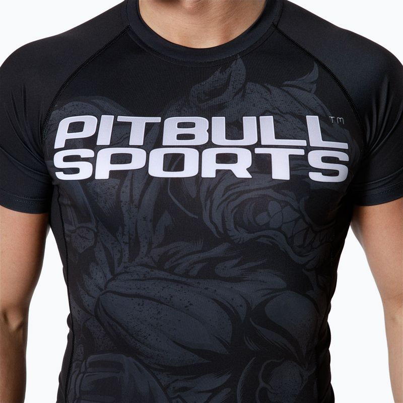 Pitbull West Coast vyriška T-S Rash Master Of Mma liemenėlė juoda 4
