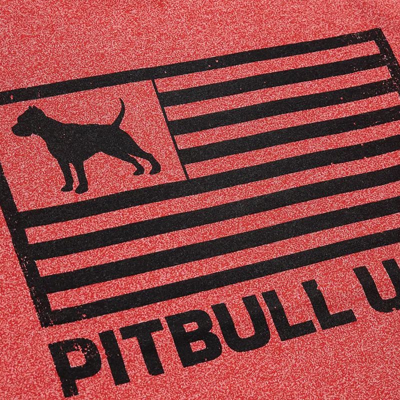 Pitbull West Coast vyriški marškinėliai Pitbull West Coast USA red 4